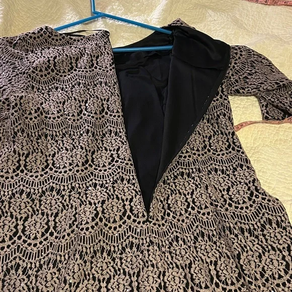 Jessica Howard Black Lace Long Sleeve Dress - Picture 5 of 7